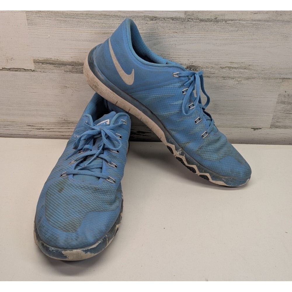 Nike Air Max Flywire Mens 16 Blue White Running Shoes 723987-401 Sneakers